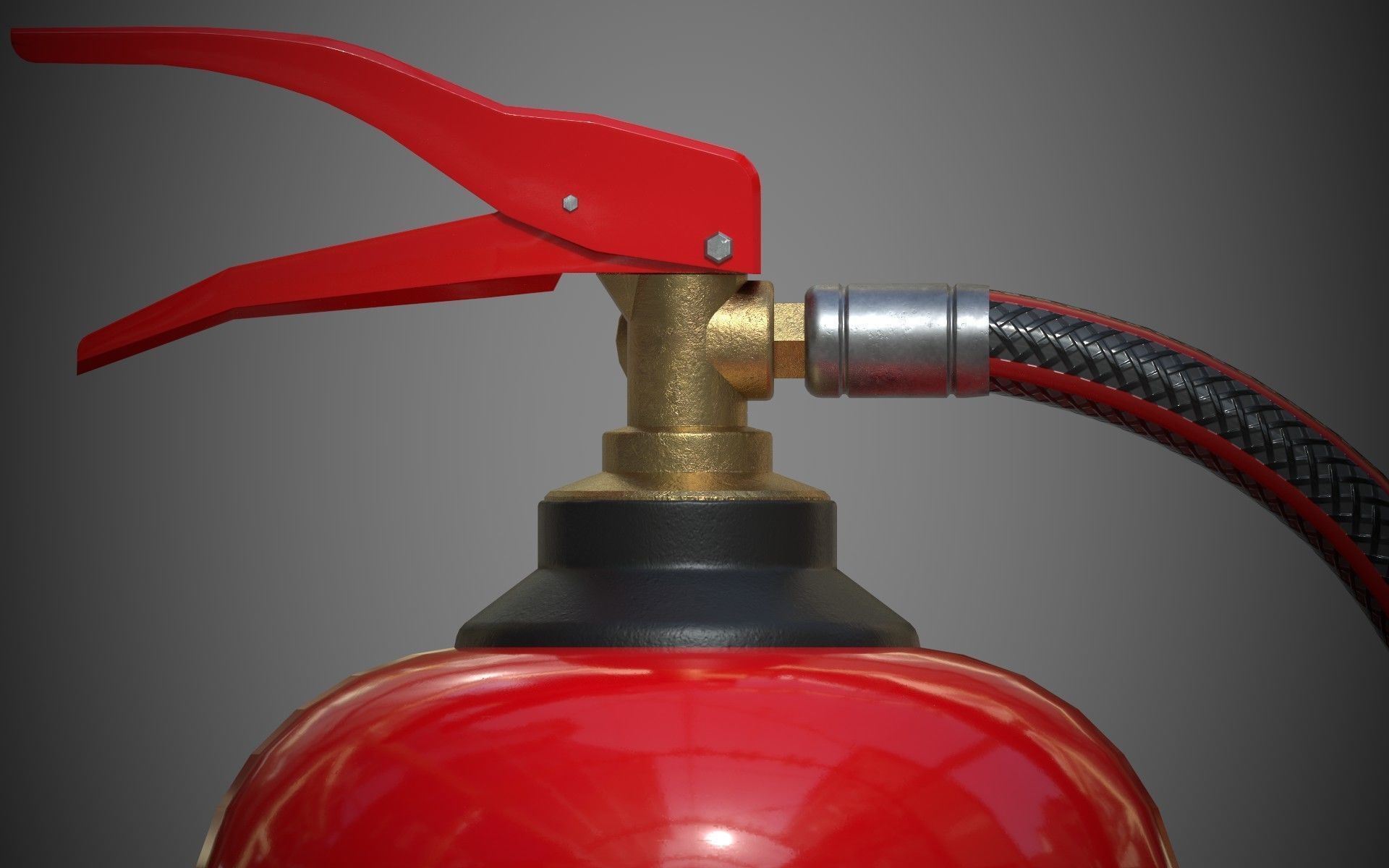 Fire Extinguisher Low-Poly Game Ready 3D Model Low-poly 3D model_19