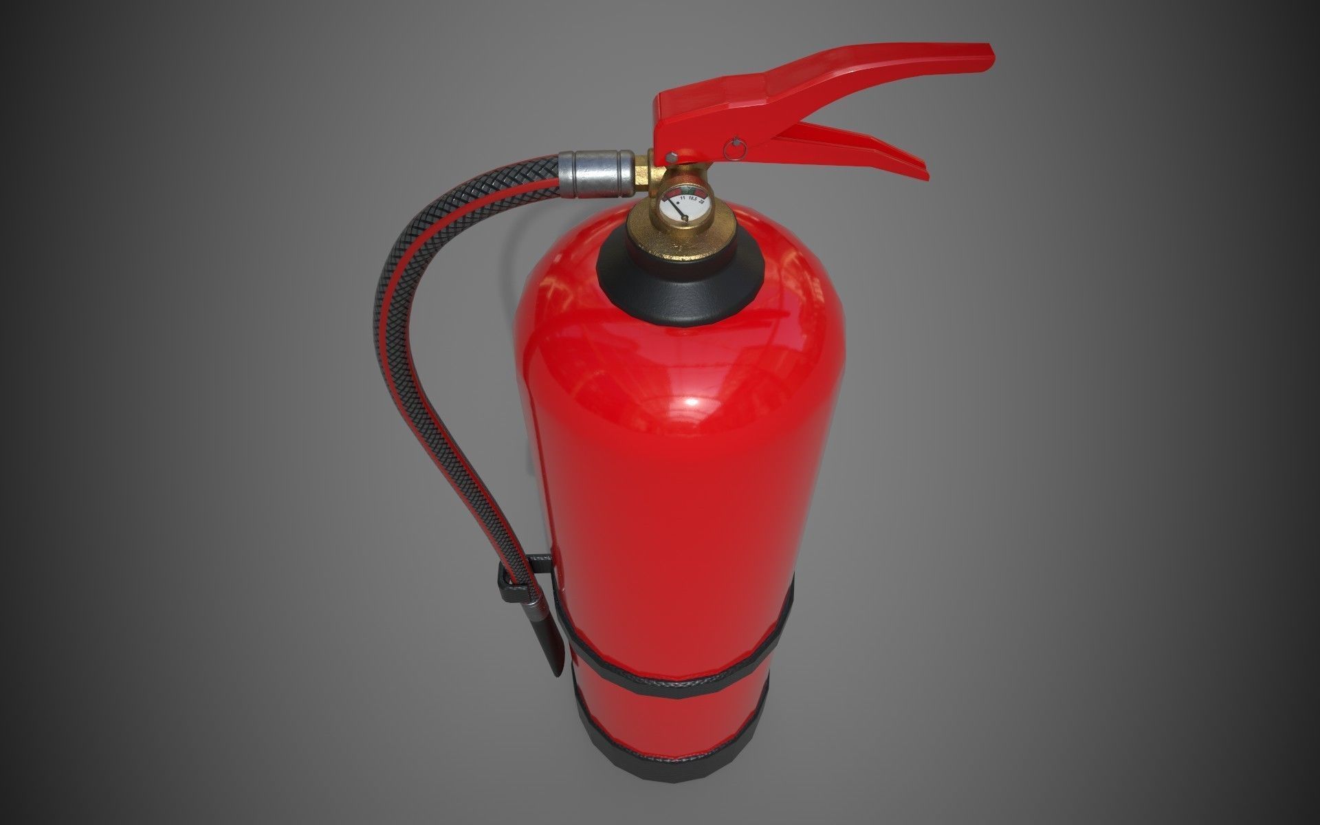 Fire Extinguisher Low-Poly Game Ready 3D Model Low-poly 3D model_14