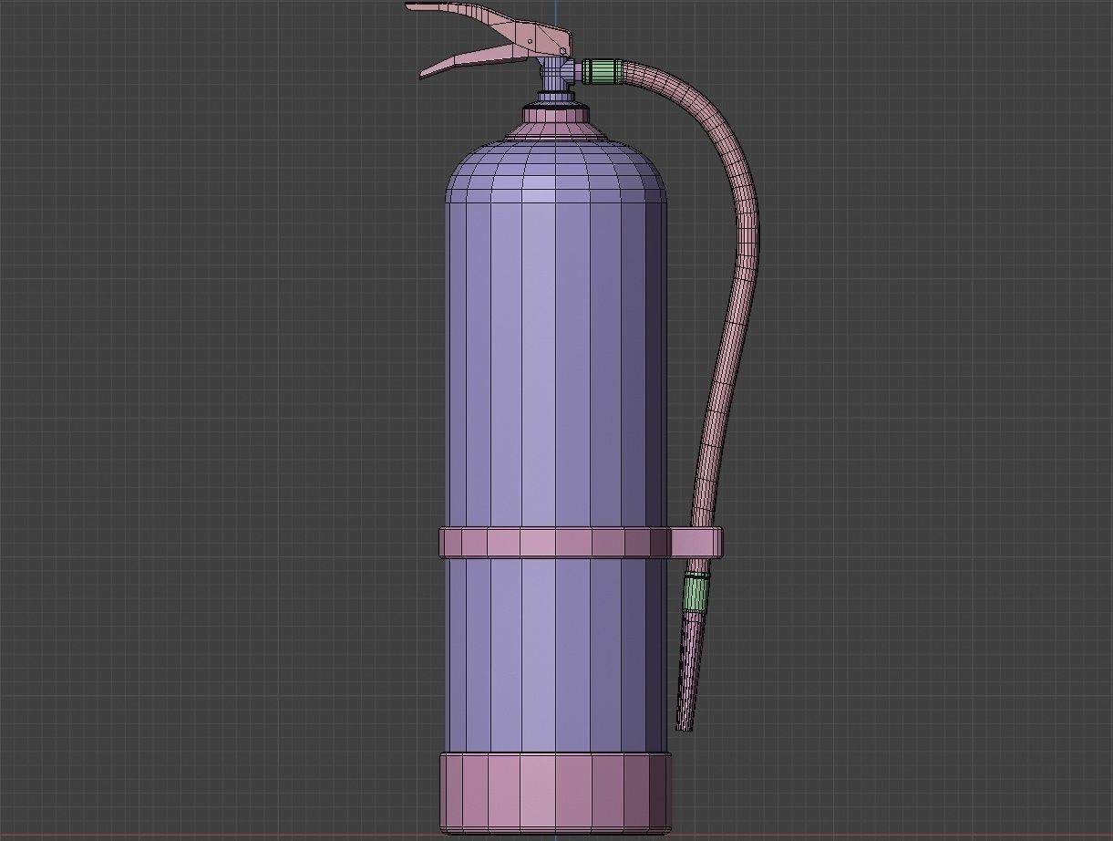 Fire Extinguisher Low-Poly Game Ready 3D Model Low-poly 3D model_28