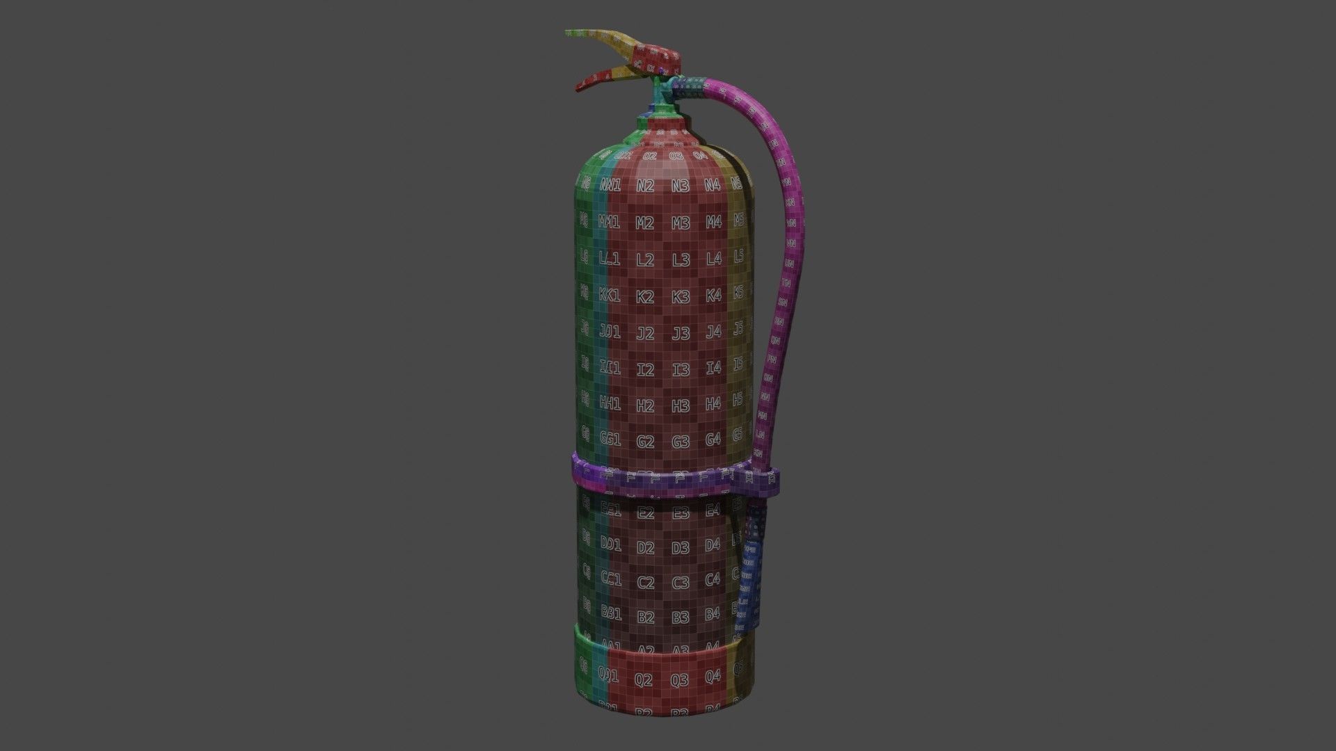 Fire Extinguisher Low-Poly Game Ready 3D Model Low-poly 3D model_23
