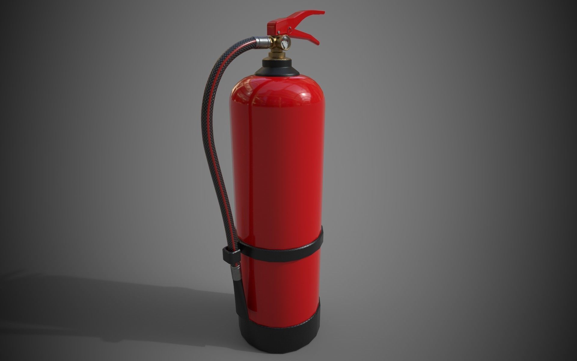 Fire Extinguisher Low-Poly Game Ready 3D Model Low-poly 3D model_9