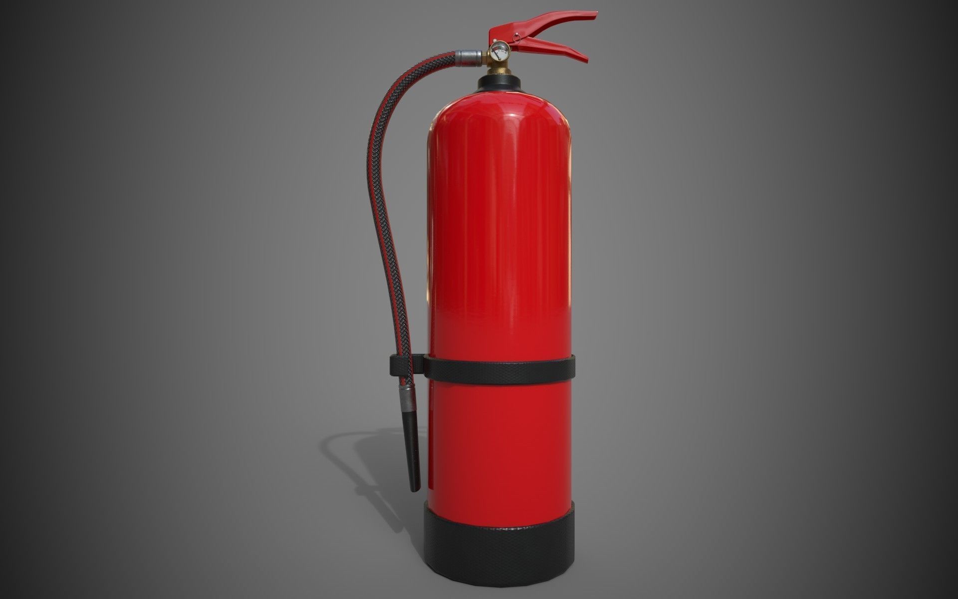 Fire Extinguisher Low-Poly Game Ready 3D Model Low-poly 3D model_5