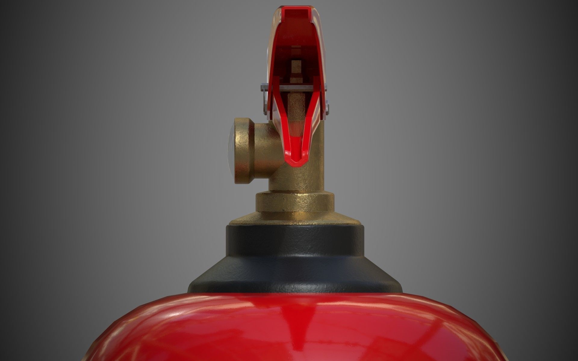 Fire Extinguisher Low-Poly Game Ready 3D Model Low-poly 3D model_21