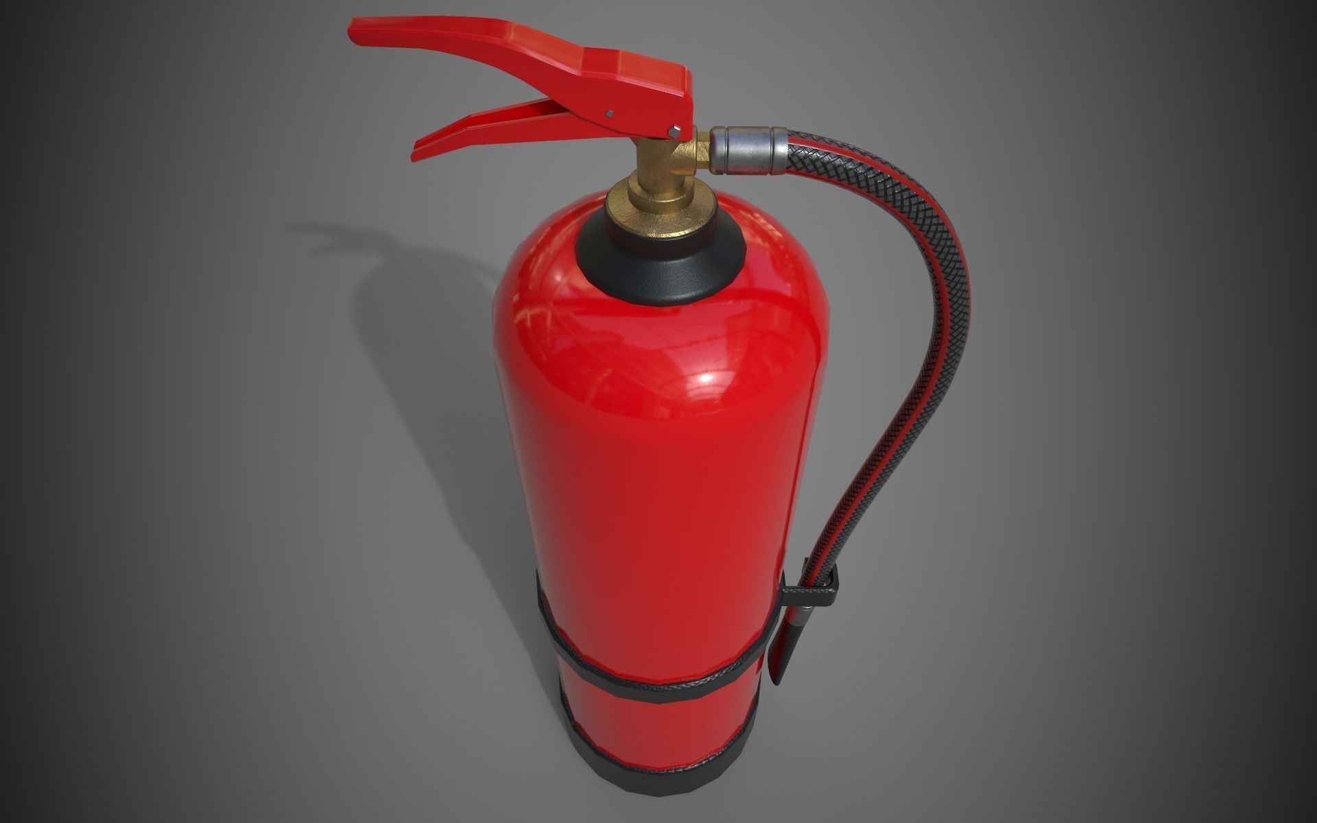 Fire Extinguisher Low-Poly Game Ready 3D Model Low-poly 3D model_15
