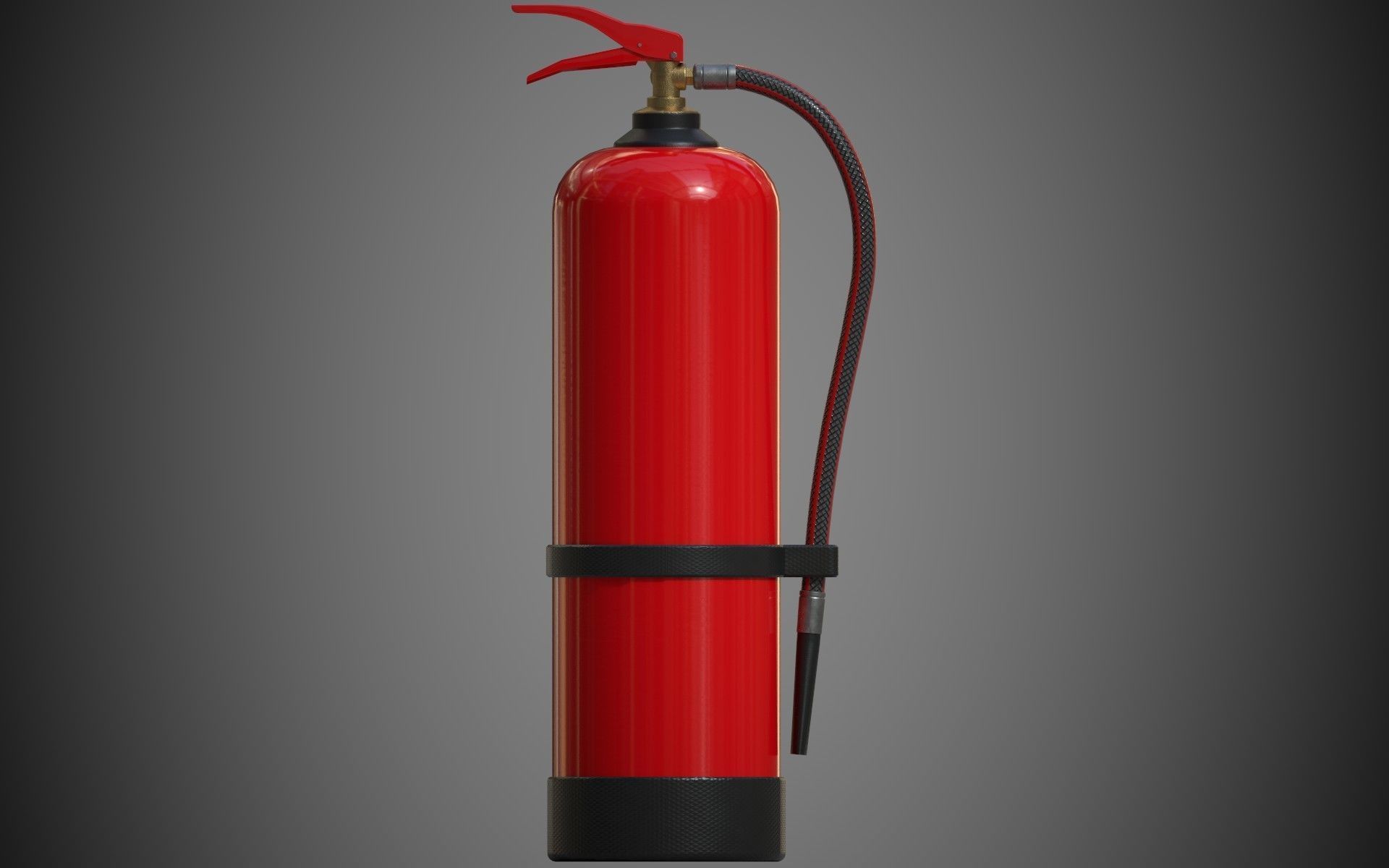 Fire Extinguisher Low-Poly Game Ready 3D Model Low-poly 3D model_1
