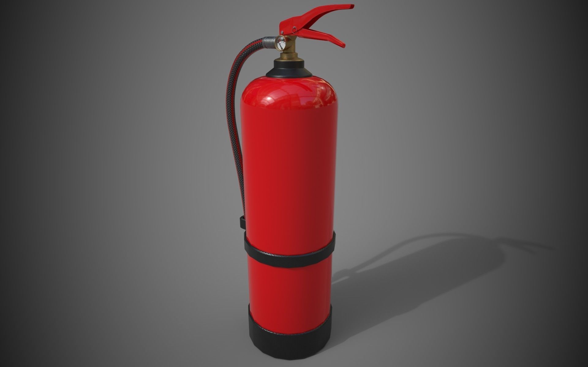 Fire Extinguisher Low-Poly Game Ready 3D Model Low-poly 3D model_10