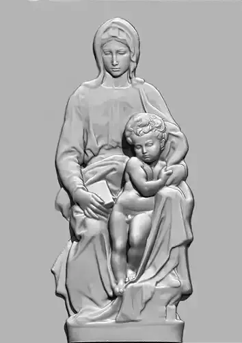 madonna of  Bruges Michelangelo