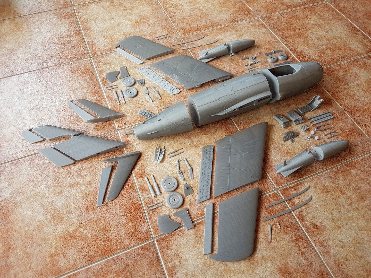 MIG-15 - detailed scale model kit 3D print model_6