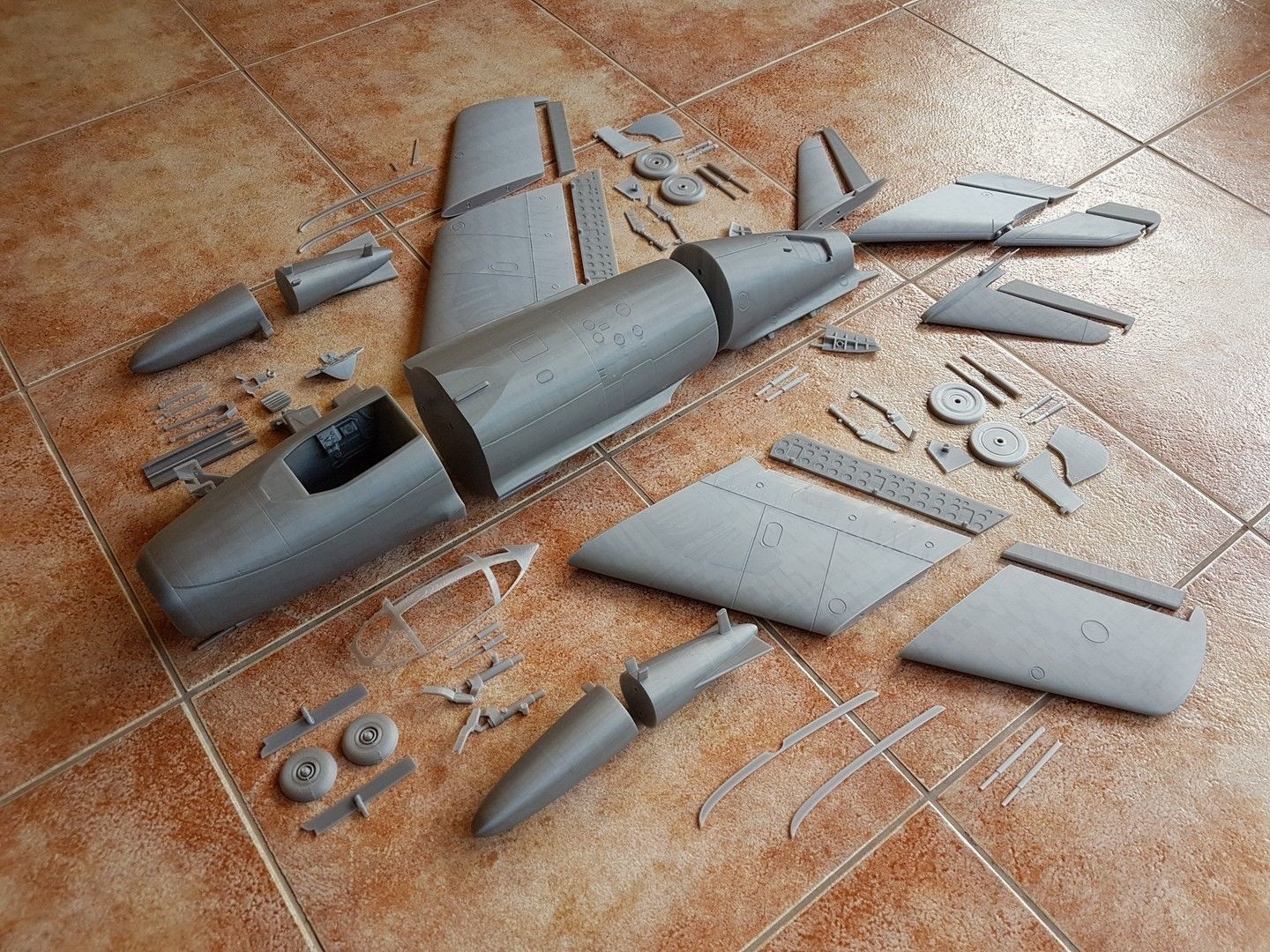 MIG-15 - detailed scale model kit 3D print model_5