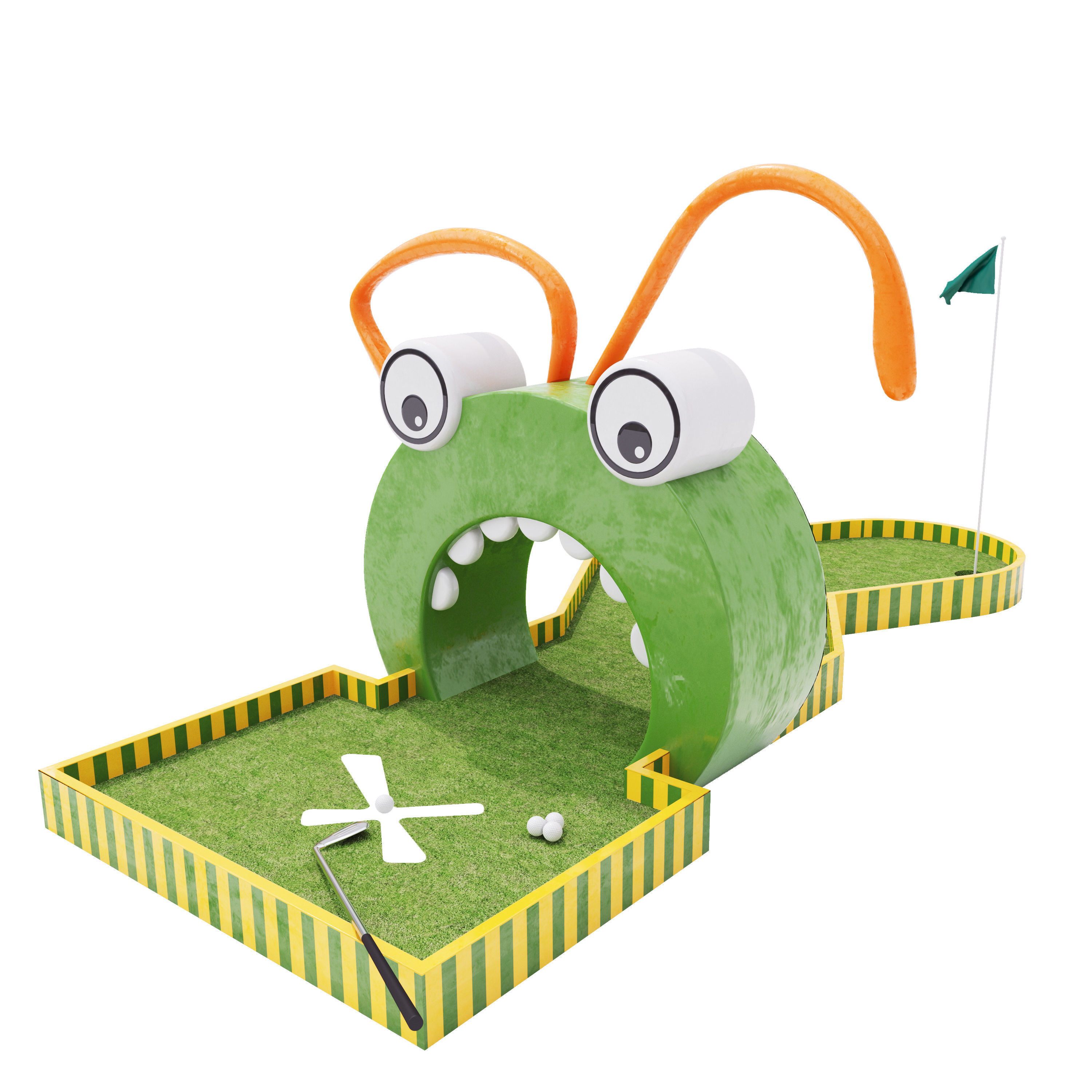 Mini Golf 3D model_2