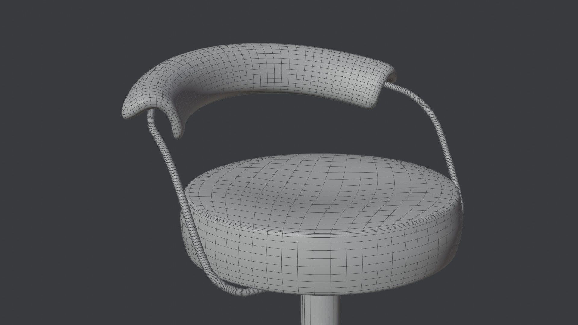 High Bar Chair 3D model_8