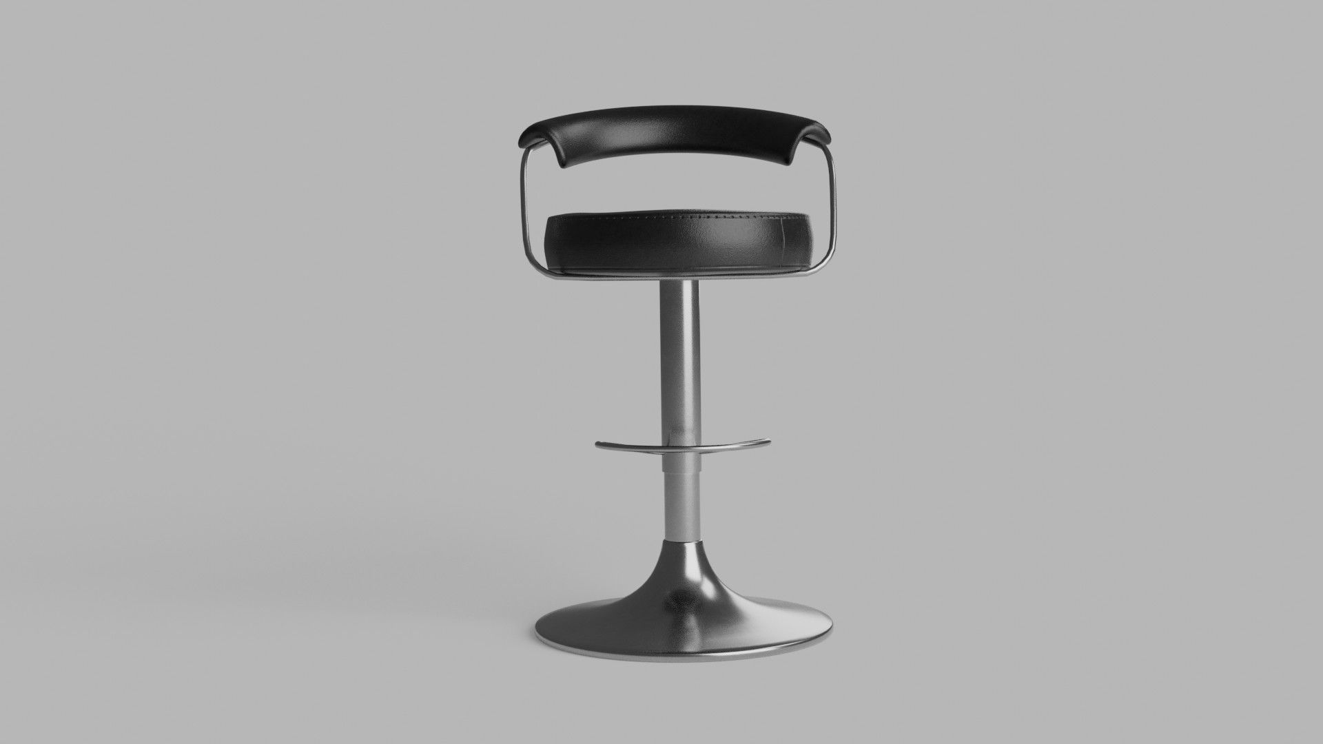 High Bar Chair 3D model_2