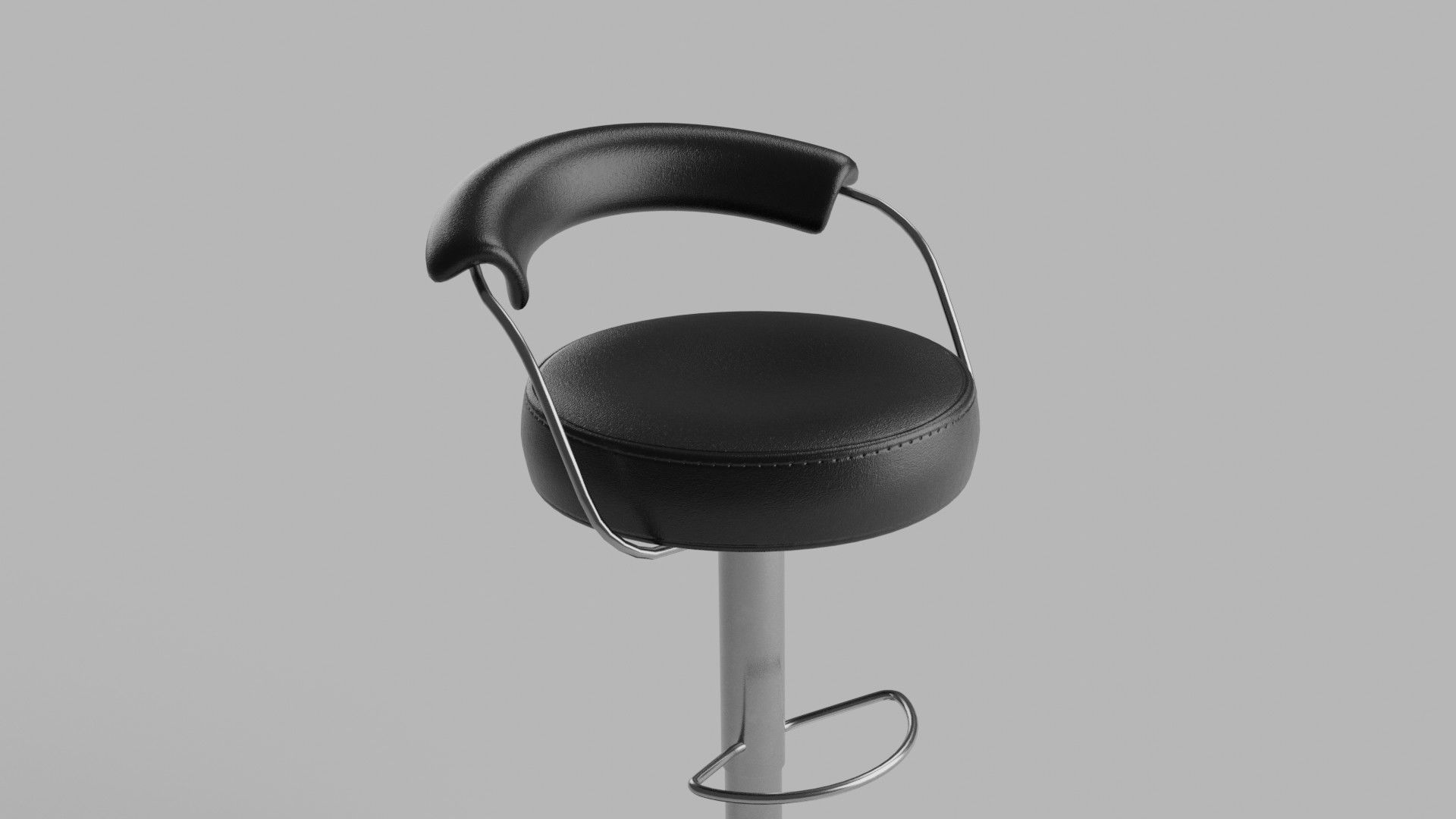 High Bar Chair 3D model_1