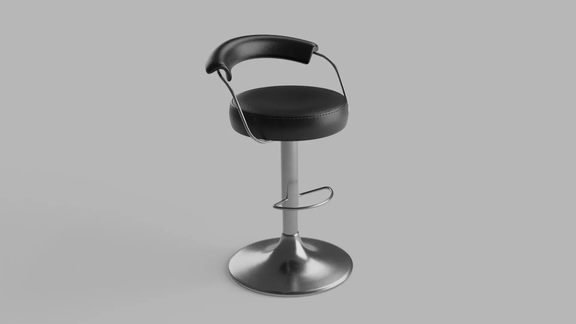 High Bar Chair 3D model_0