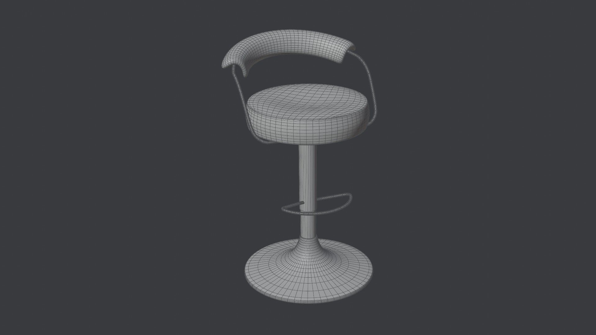 High Bar Chair 3D model_7