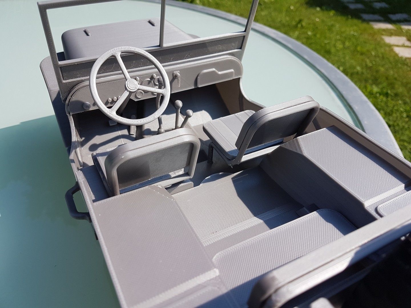 Jeep Willys - detailed scale model kit 3D print model_7