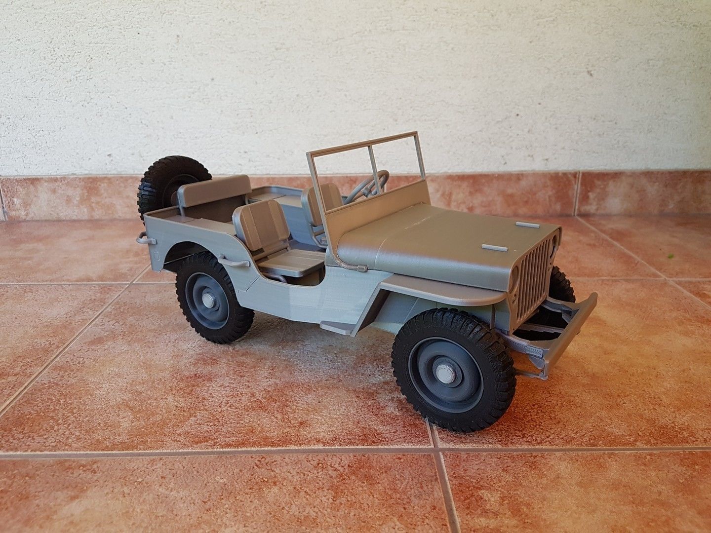 Jeep Willys - detailed scale model kit 3D print model_12