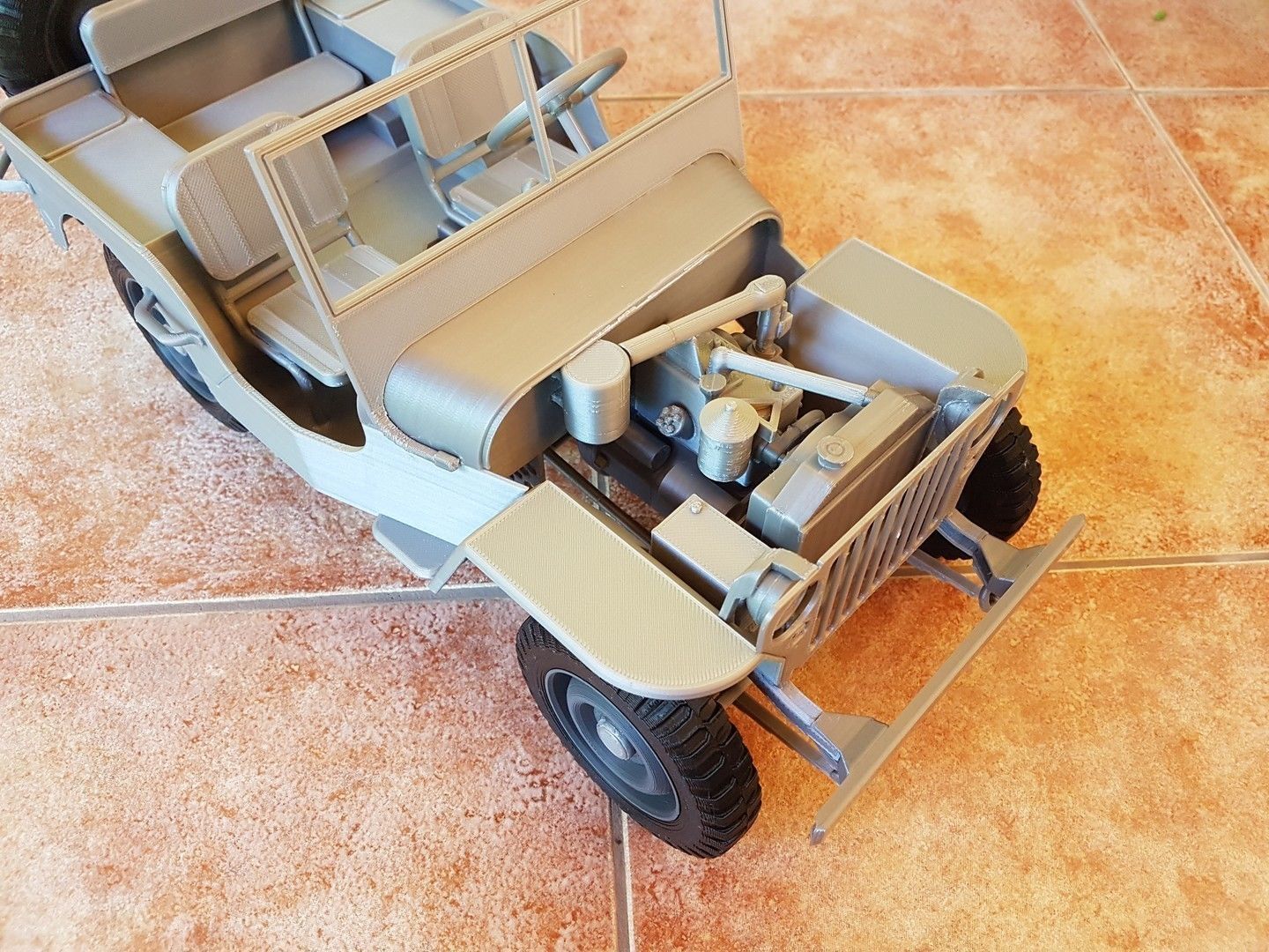 Jeep Willys - detailed scale model kit 3D print model_14
