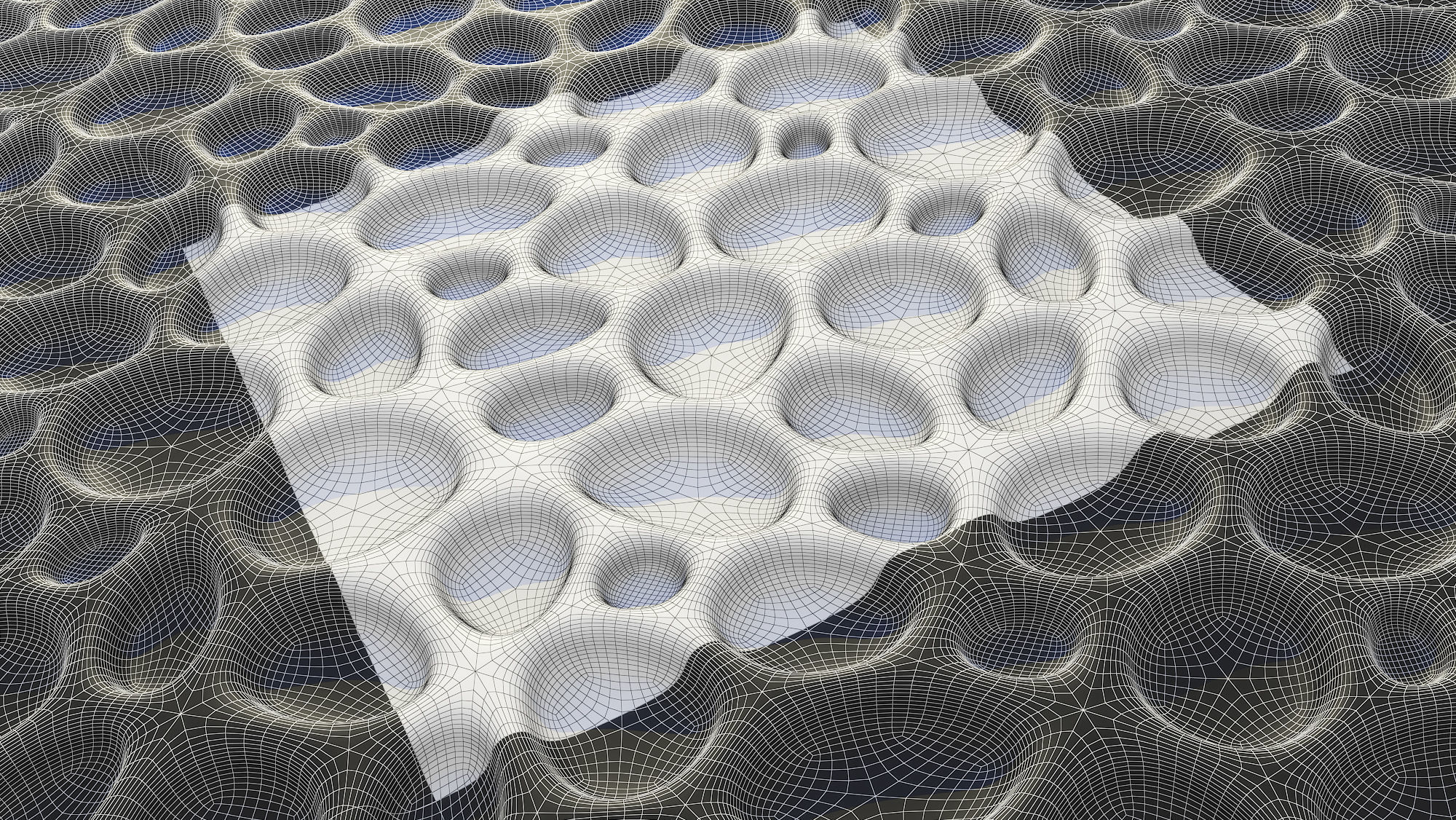 Bionic wall panel  3D model_4