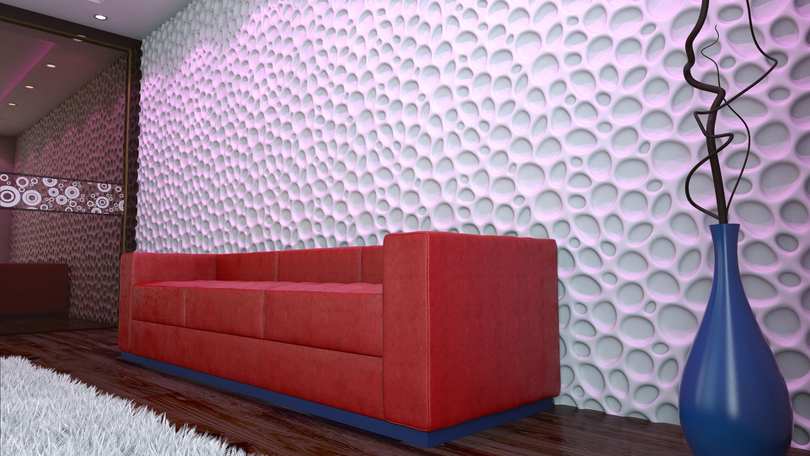 Bionic wall panel  3D model_7