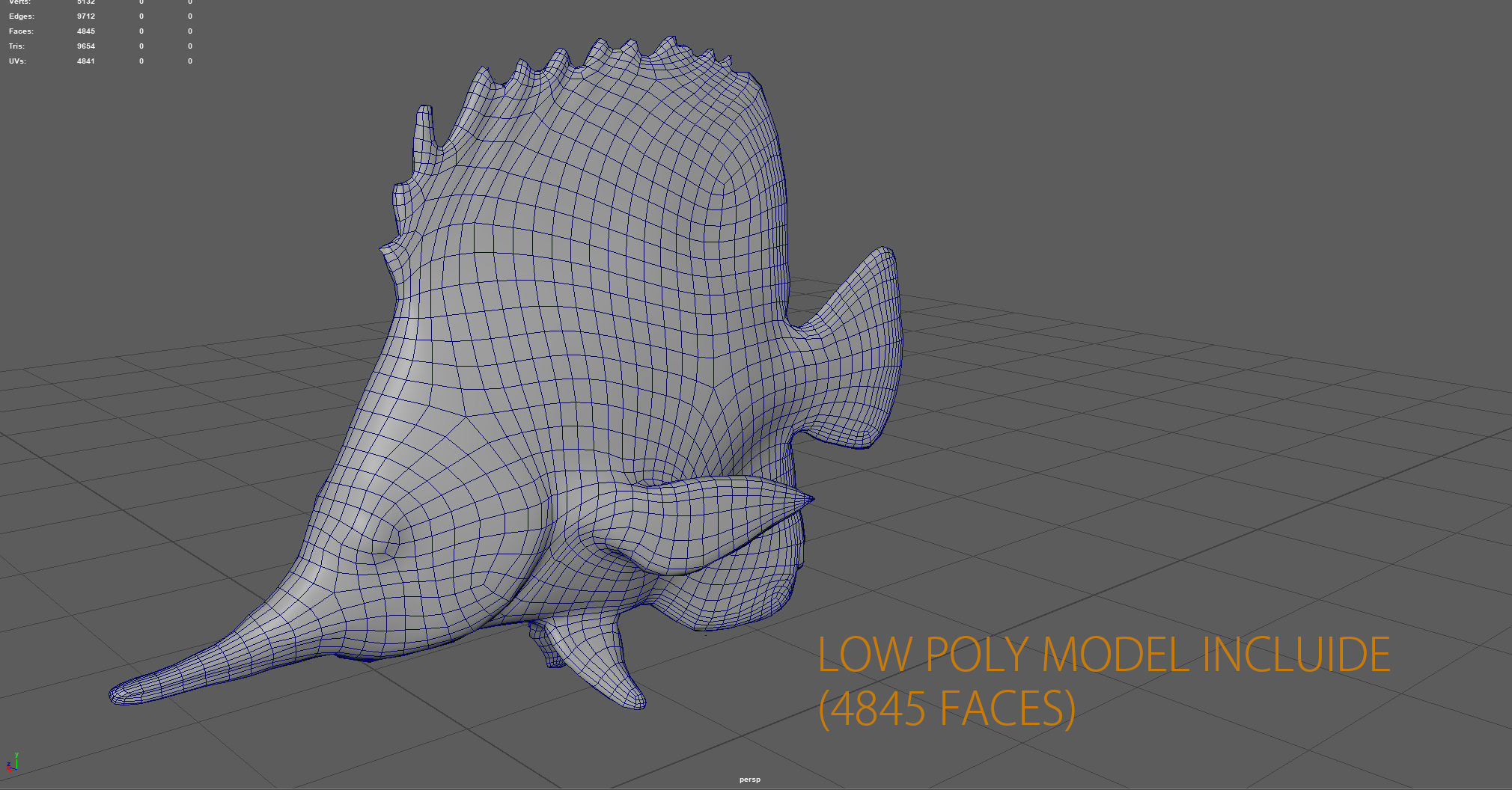 CORAL FISH Low-poly 3D model_11