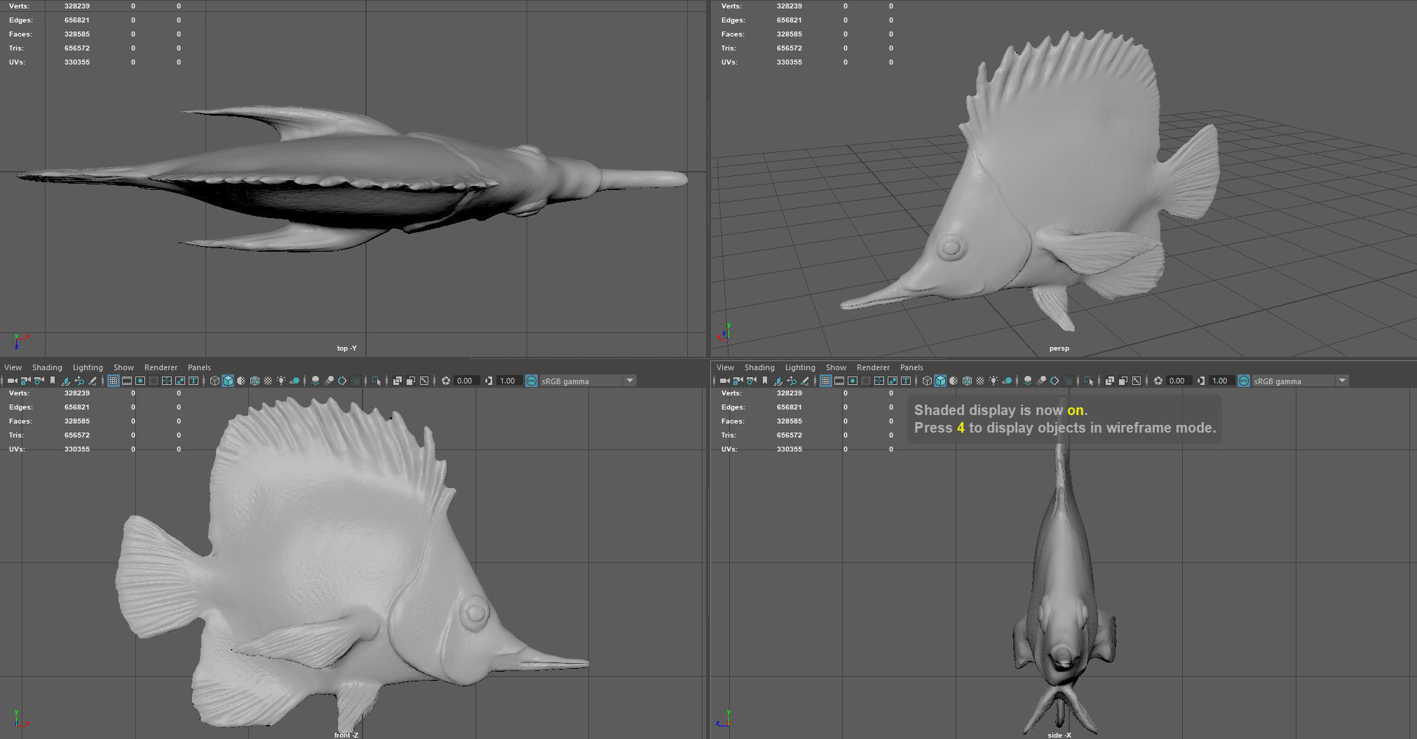 CORAL FISH Low-poly 3D model_8