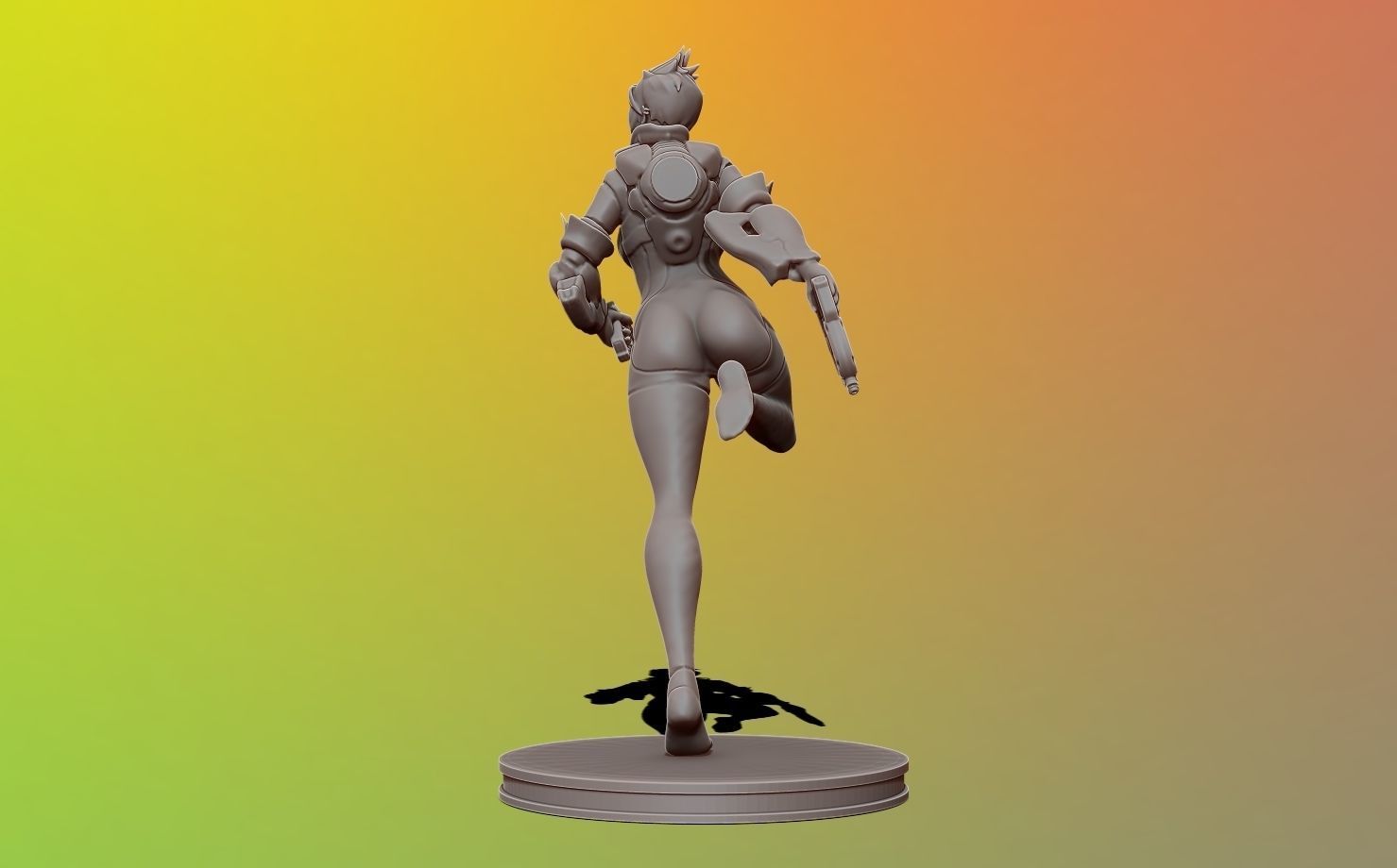 tracer - overwatch 3d print figure 3D print model_7