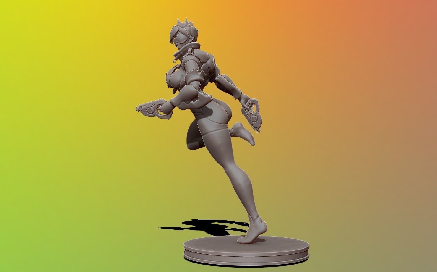 tracer - overwatch 3d print figure 3D print model_3