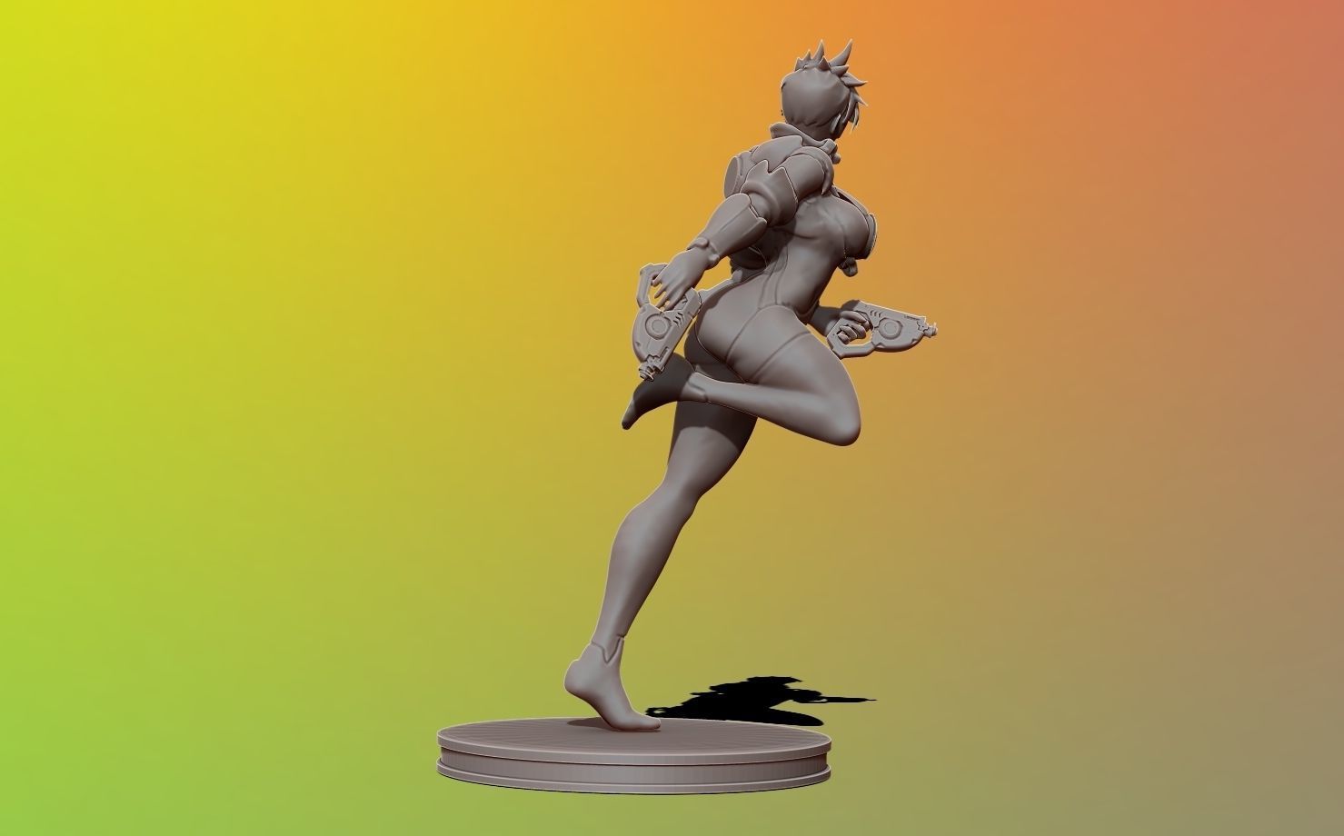 tracer - overwatch 3d print figure 3D print model_12