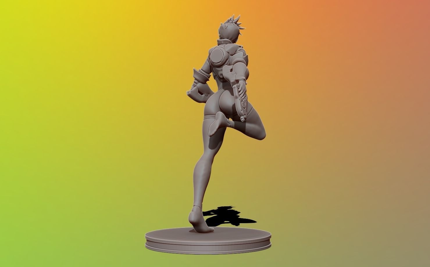 tracer - overwatch 3d print figure 3D print model_9