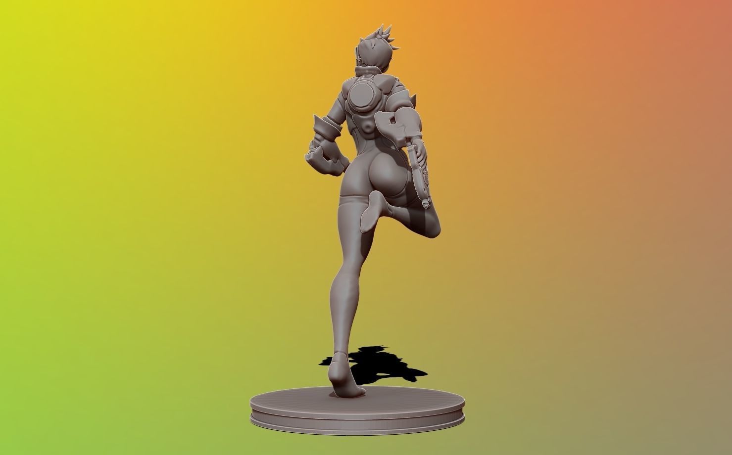 tracer - overwatch 3d print figure 3D print model_8