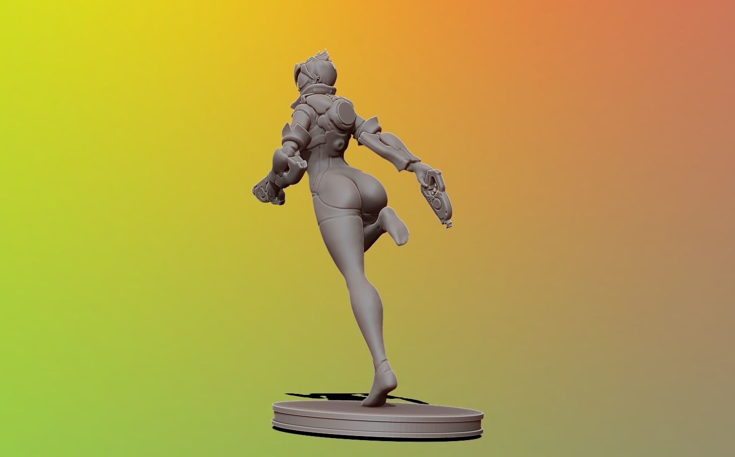 tracer - overwatch 3d print figure 3D print model_5