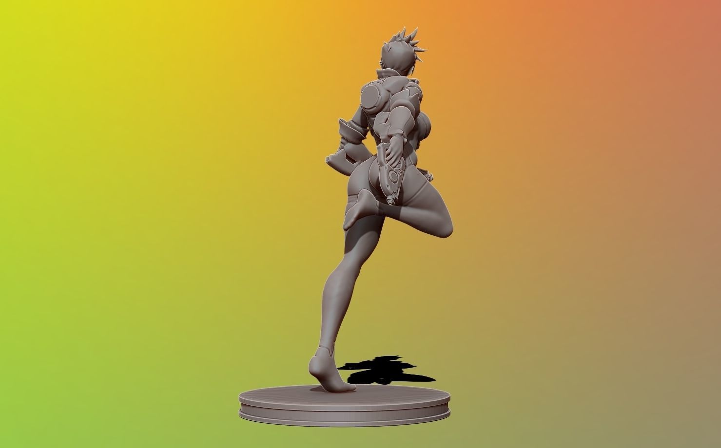 tracer - overwatch 3d print figure 3D print model_10