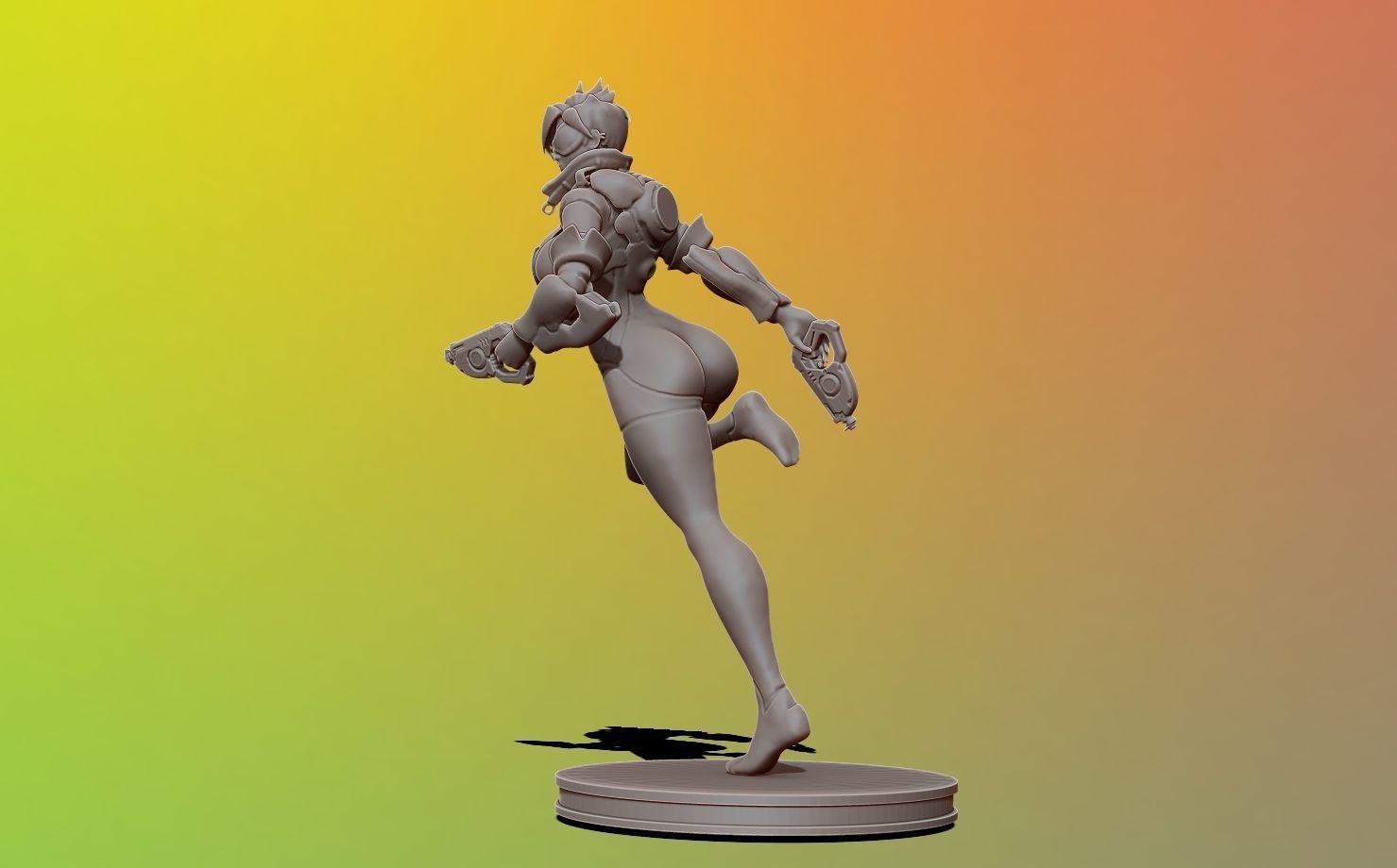 tracer - overwatch 3d print figure 3D print model_4