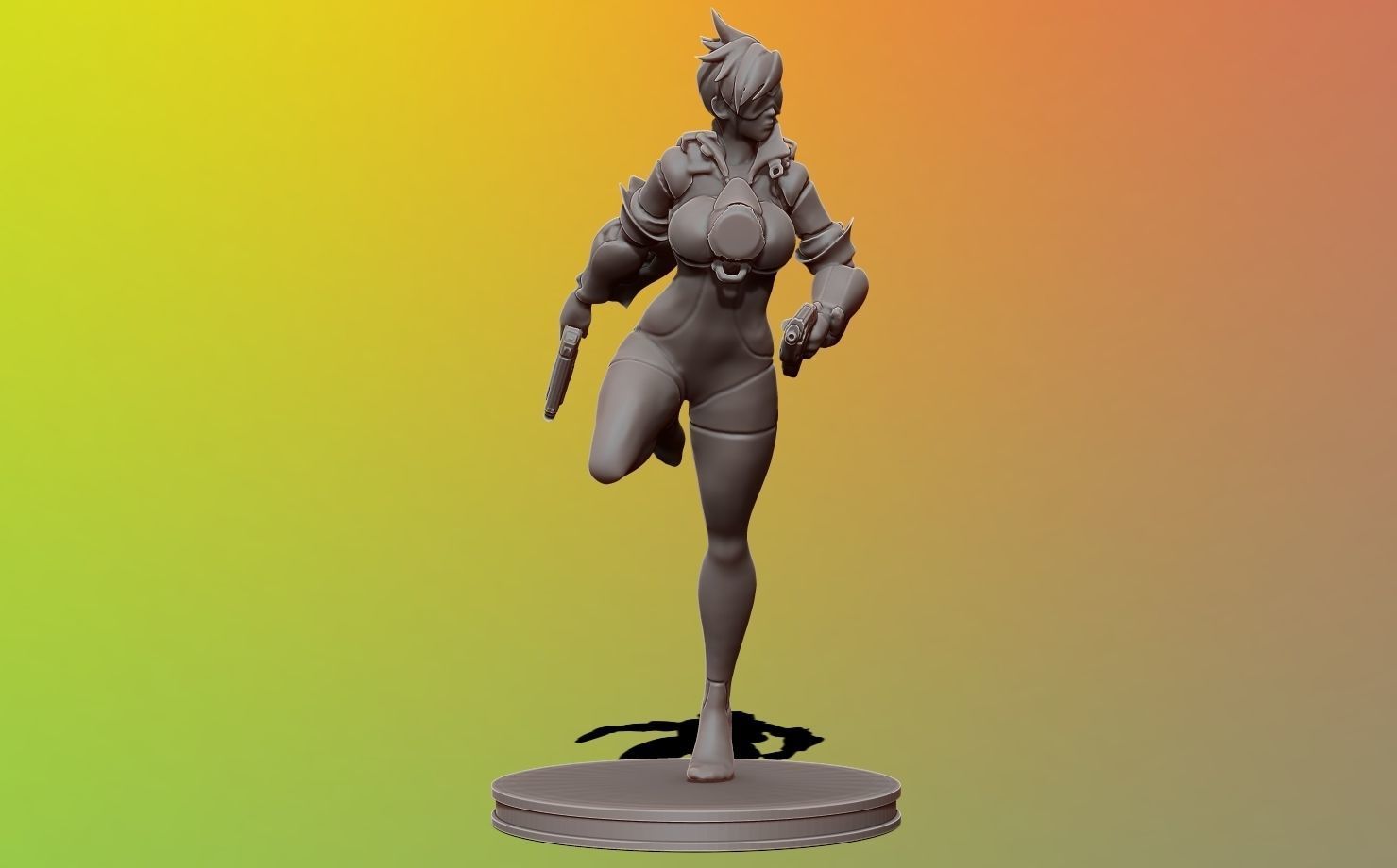 tracer - overwatch 3d print figure 3D print model_16