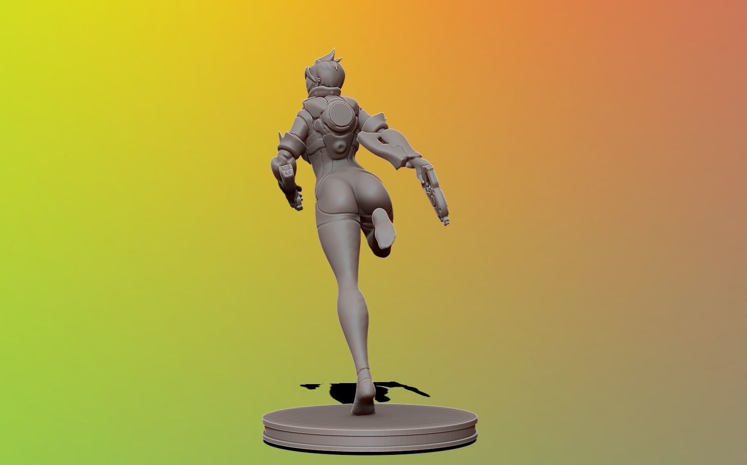 tracer - overwatch 3d print figure 3D print model_6