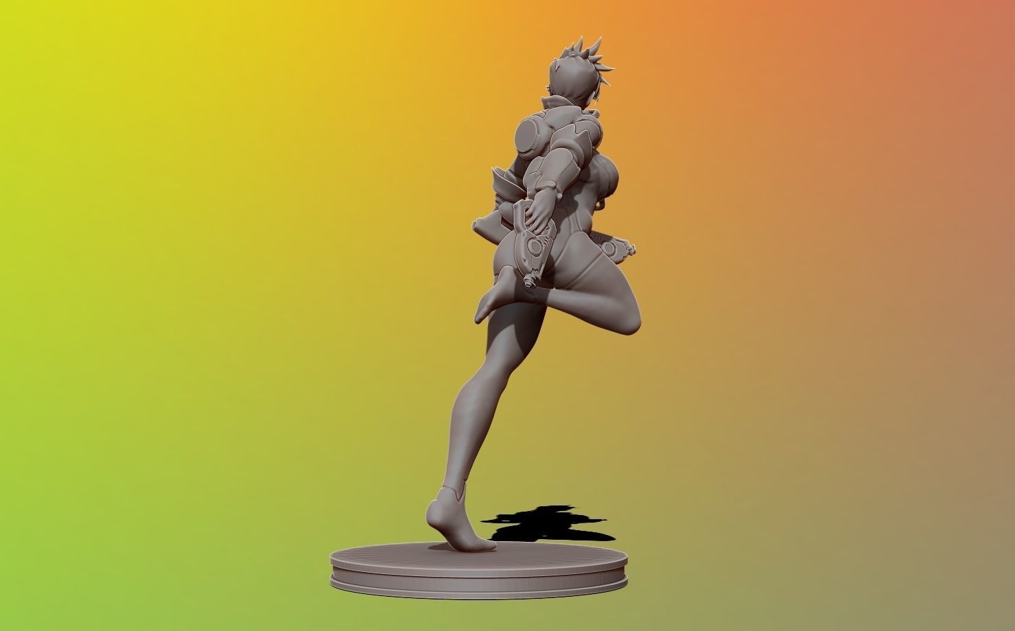 tracer - overwatch 3d print figure 3D print model_11