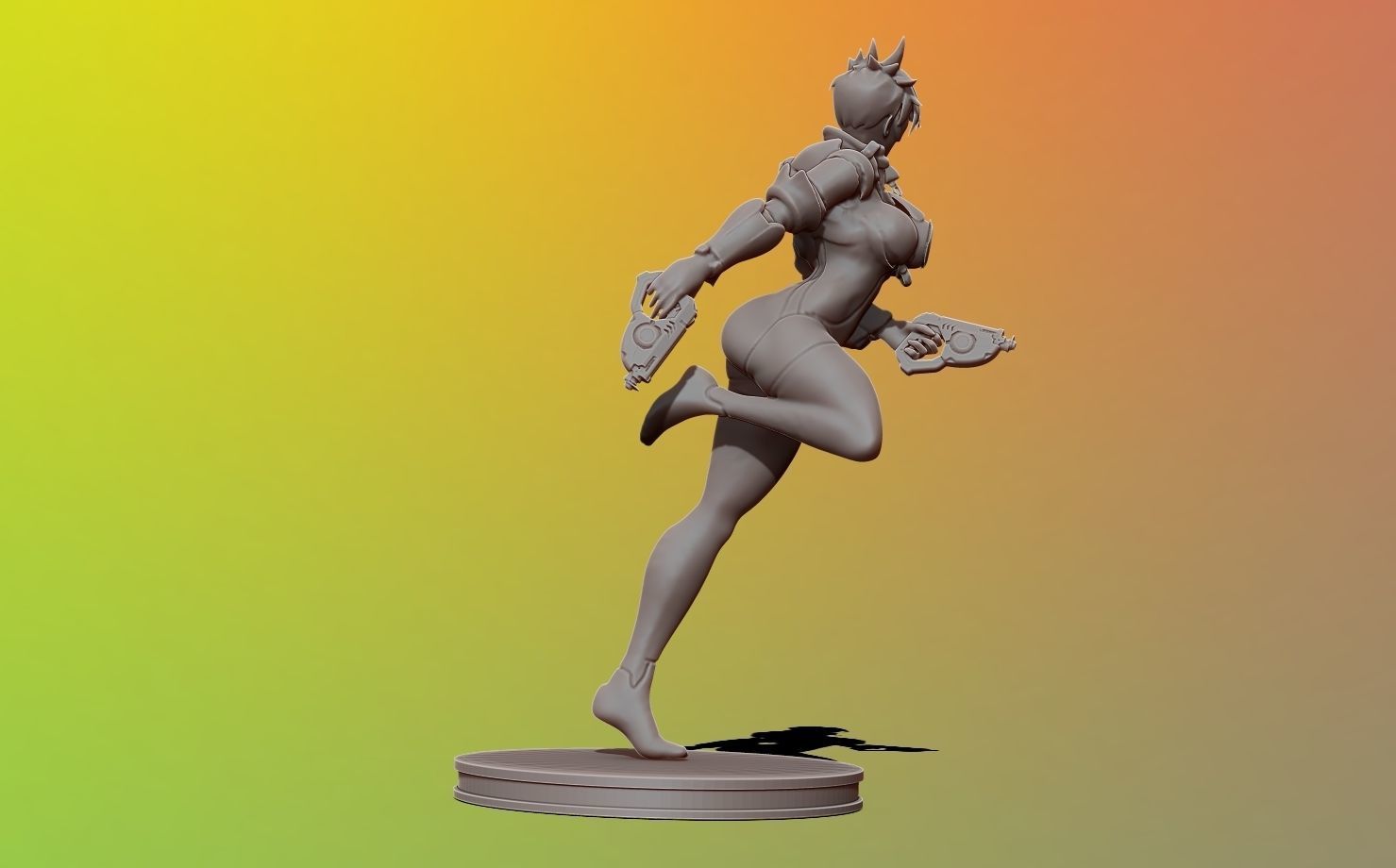tracer - overwatch 3d print figure 3D print model_13