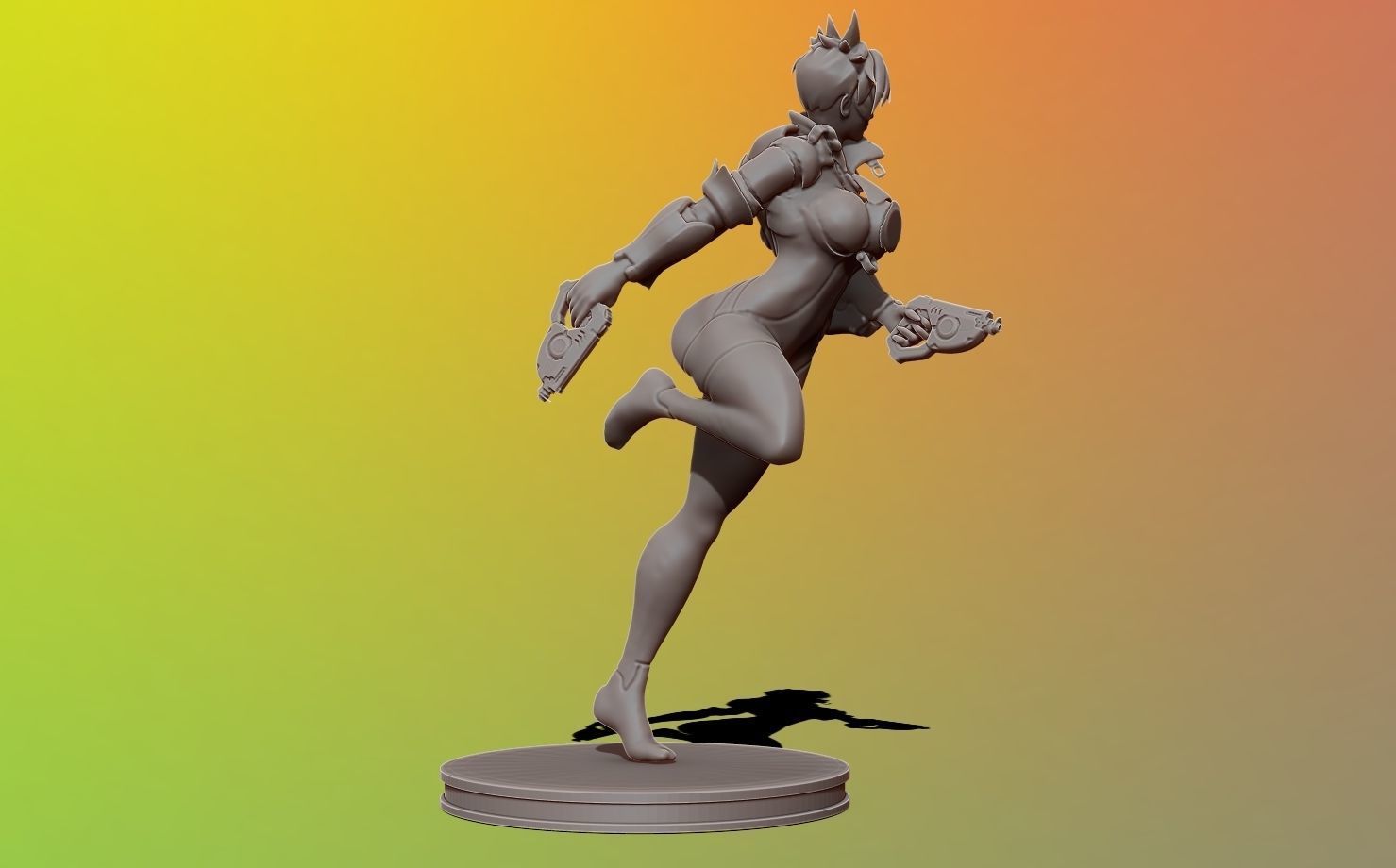 tracer - overwatch 3d print figure 3D print model_14