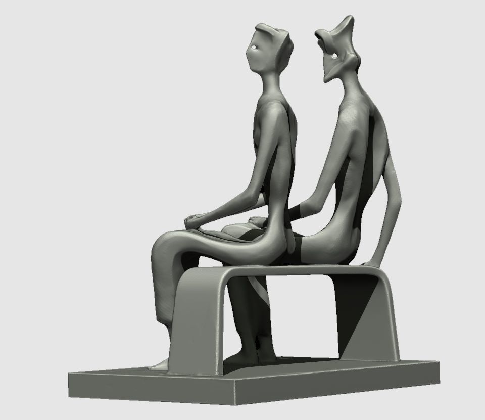 KING AND QUEEN ENGLAND 3D print model_10