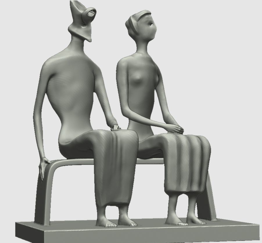 KING AND QUEEN ENGLAND 3D print model_1