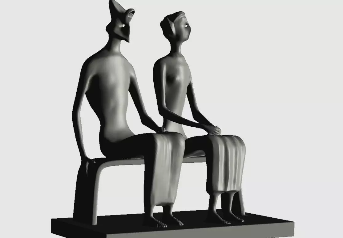 KING AND QUEEN ENGLAND 3D print model_0