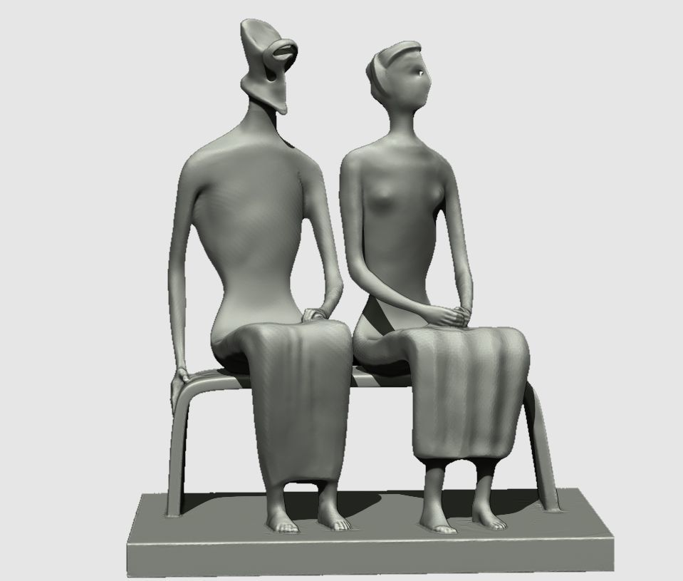 KING AND QUEEN ENGLAND 3D print model_7
