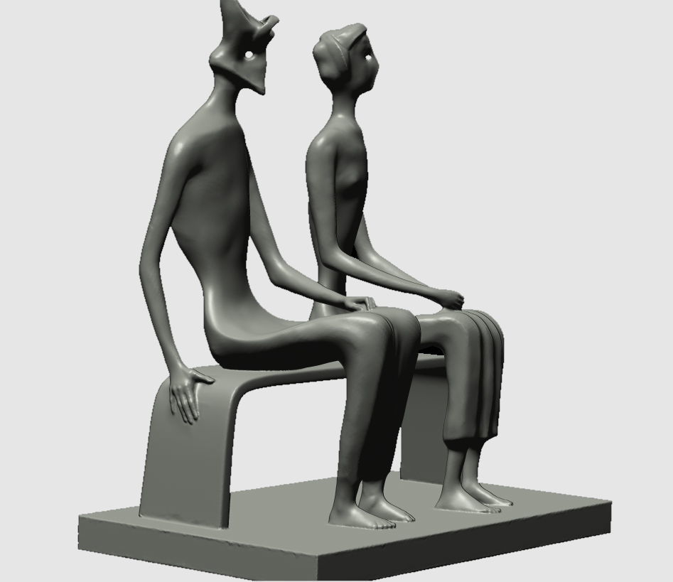 KING AND QUEEN ENGLAND 3D print model_8