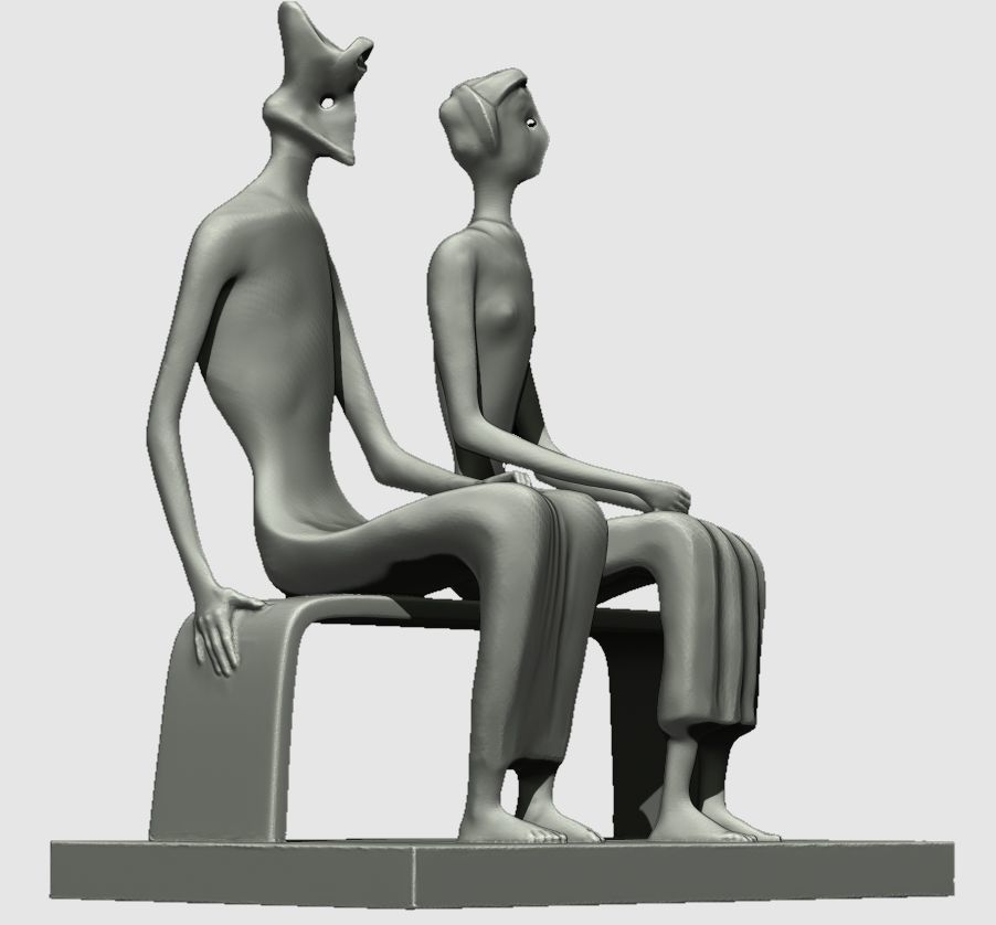 KING AND QUEEN ENGLAND 3D print model_4