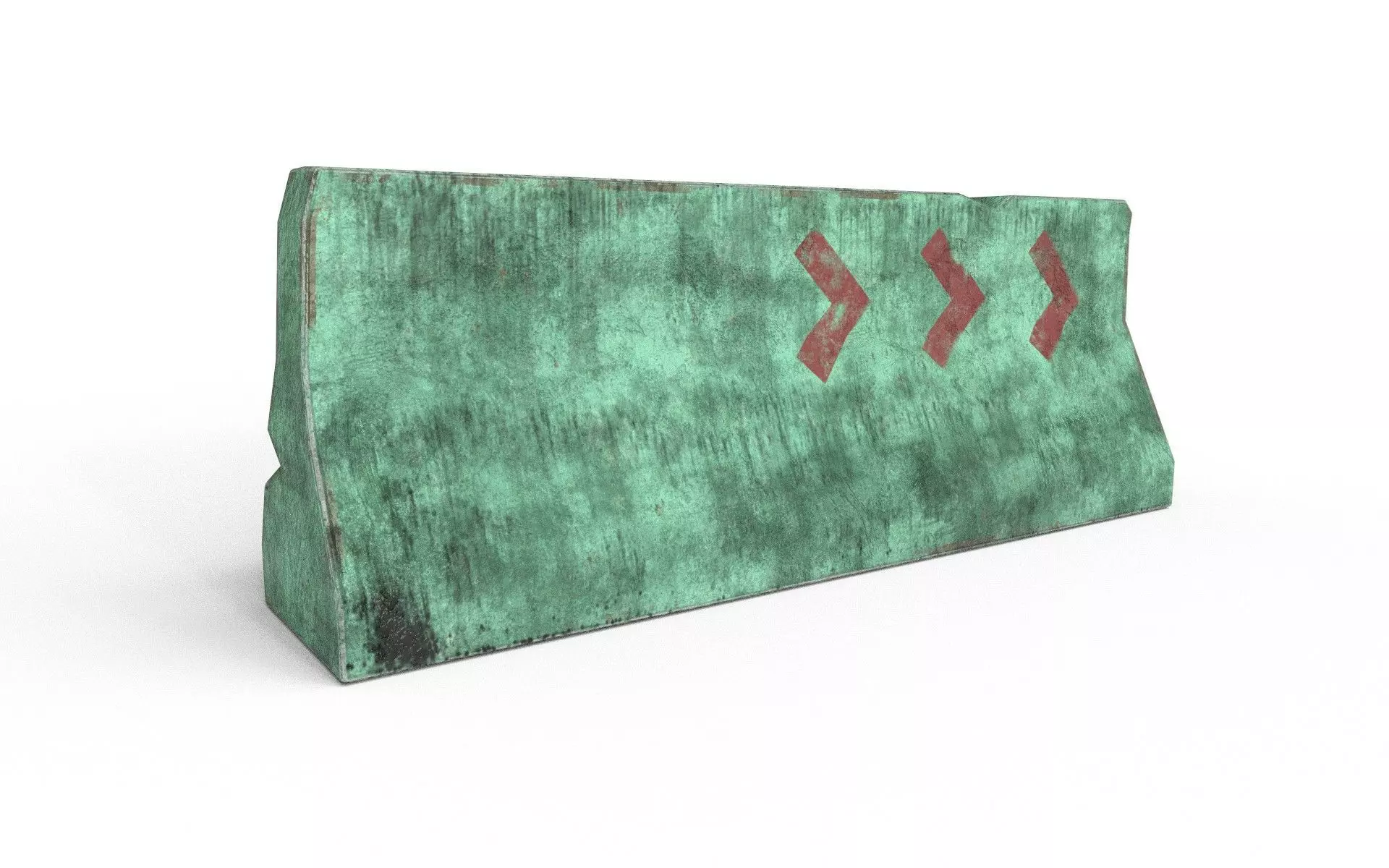 Concrete Barrier Free low-poly 3D model