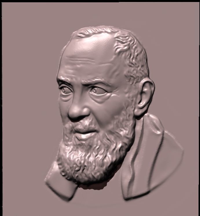 Padre pio da Pietrelcina santo 3D print model_2