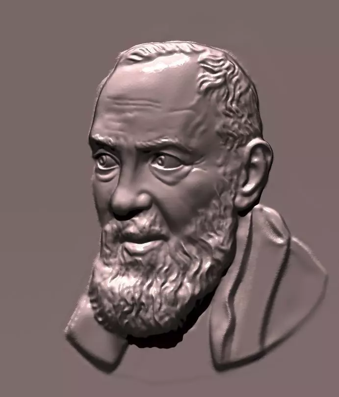 Padre pio da Pietrelcina santo 3D print model_0