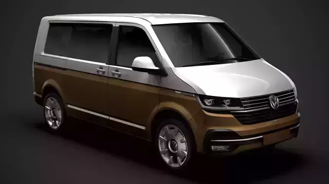 VW Caravelle T6 1 2020 3D model