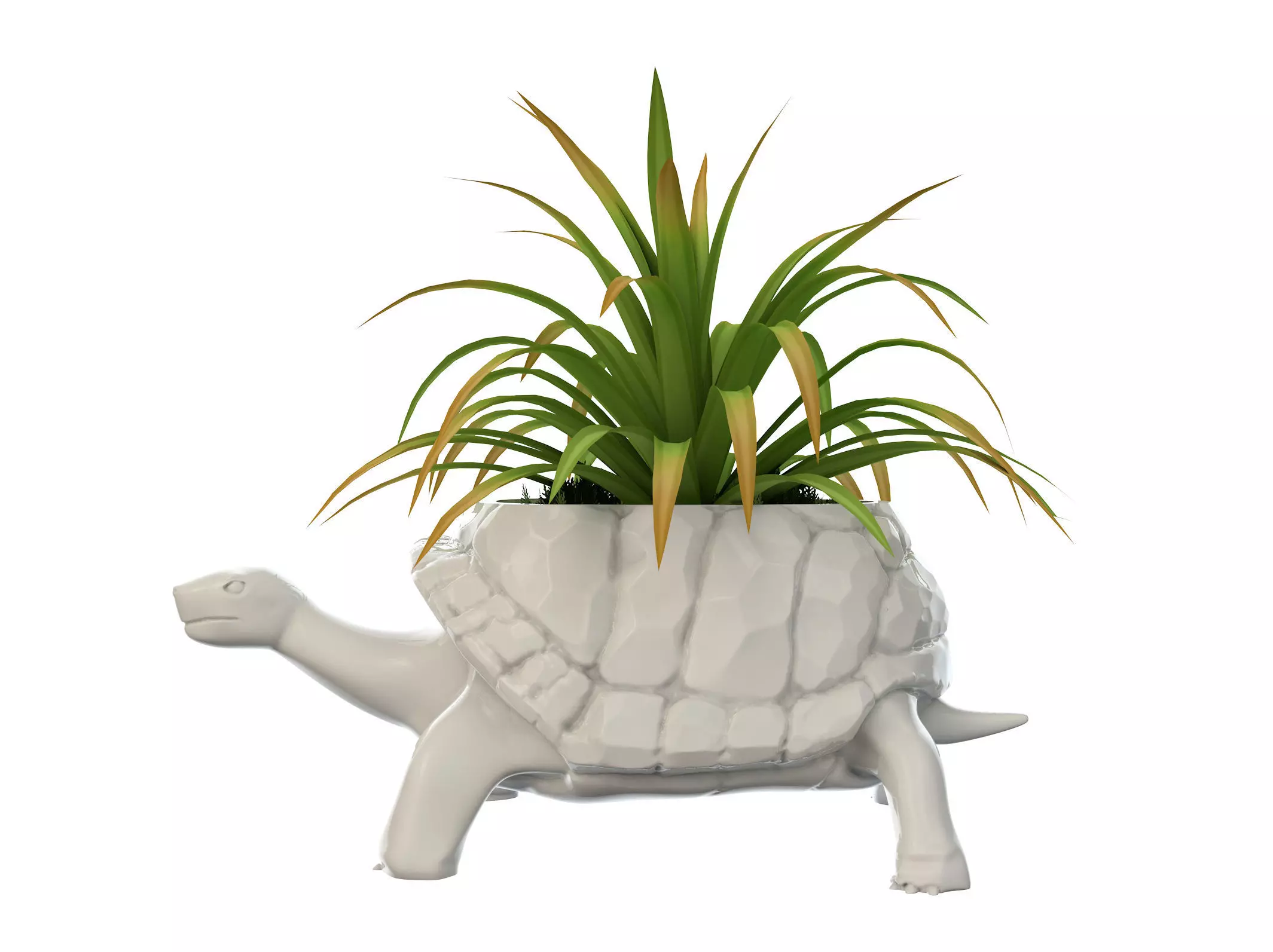 Turtle Vase plant 3D print model_0